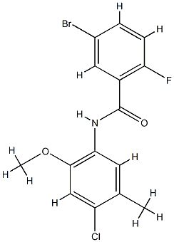 5-bromo-N-(4-chloro-2-methoxy-5-methylphenyl)-2-fluorobenzamide CAS#: 853317-34-7