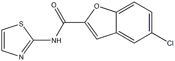 5-chloro-N-(1,3-thiazol-2-yl)-1-benzofuran-2-carboxamide CAS#: 882331-33-1