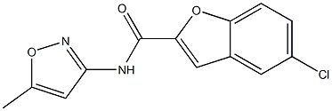 5-chloro-N-(5-methyl-1,2-oxazol-3-yl)-1-benzofuran-2-carboxamide CAS#: 882308-30-7