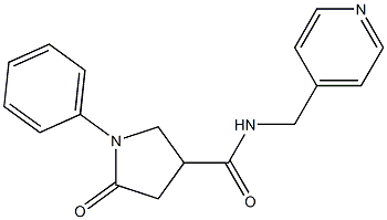 5-oxo-1-phenyl-N-(pyridin-4-ylmethyl)pyrrolidine-3-carboxamide CAS#: 878441-92-0