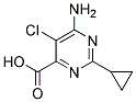 6-AMINO-5-CHLORO-2-CYCLOPROPYLPYRIMIDINE-4-CARBOXYLIC ACID CAS#: 858956-08-8