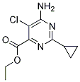 6-AMino-5-chloro-2-cyclopropyl-pyriMidine-4-carboxylic acid ethyl ester CAS#: 858954-79-7