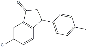 6-Chloro-3-(p-tolyl)-2,3-dihydro-1H-inden-1-one CAS#: 865189-98-6