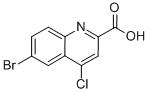 6-bromo-4-chloro-2-quinolinecarboxylic acid CAS#: 887589-43-7