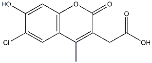 (6-chloro-7-hydroxy-4-methyl-2-oxo-2H-chromen-3-yl)acetic acid CAS#: 855287-83-1
