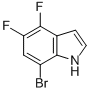 7-bromo-4,5-difluoro-1H-indole CAS#: 877160-16-2