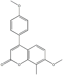 7-methoxy-4-(4-methoxyphenyl)-8-methylchromen-2-one CAS#: 858747-64-5