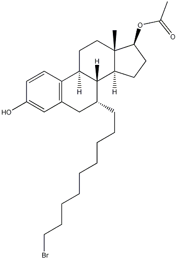 (7a,17b)-7-(9-Bromononyl)-estra-1,3,5(10)-triene-3,17-diol 17-acetate CAS#: 875573-66-3