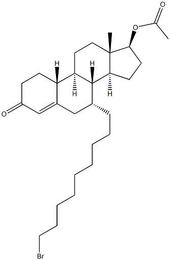 (7alpha,17beta)-17-(Acetyloxy)-7-(9-bromononyl)estr-4-en-3-one CAS#: 875573-63-0