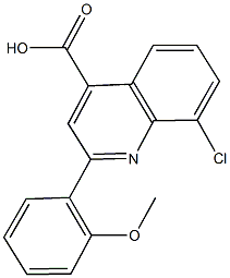 8-CHLORO-2-(2-METHOXYPHENYL)QUINOLINE-4-CARBOXYLIC ACID CAS#: 862649-89-6