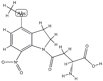 (R)-α-Amino-2,3-dihydro-4-methoxy-7-nitro-γ-oxo-1H-indole-1-butanoicacid CAS#: 845555-94-4