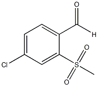 4-CHLORO-2-(METHYLSULFONYL)BENZALDEHYDE CAS#: 849035-76-3