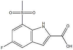 5-FLUORO-7-(METHYLSULFONYL)-1H-INDOLE-2-CARBOXYLICACID CAS#: 849035-87-6