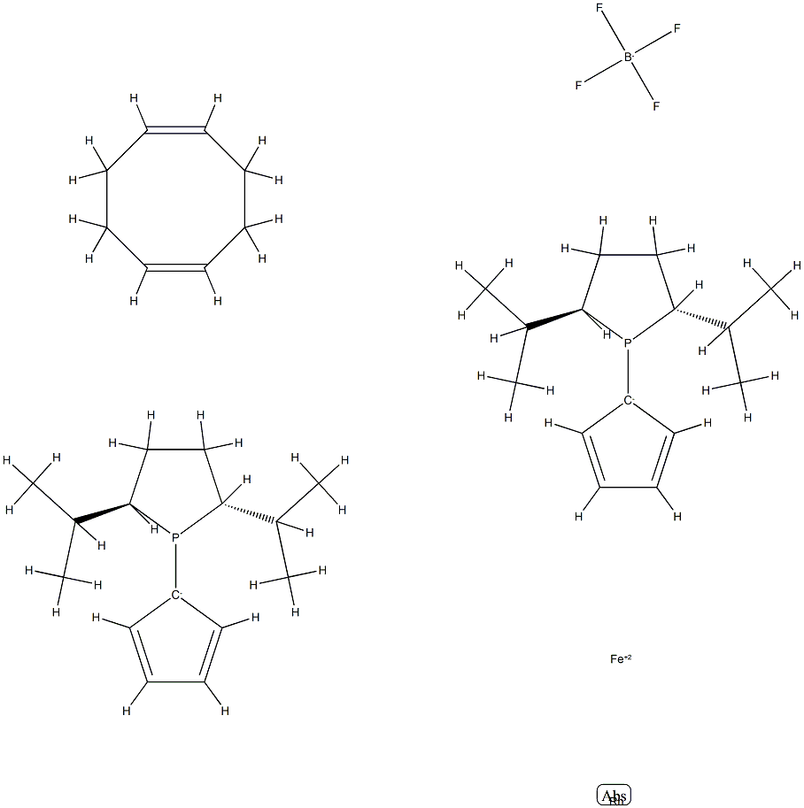 1,1′-Bis((2R,5R)-2,5-diisopropylphospholano)ferrocene(cyclooctadiene)rhodiuM(I) tetrafluoroborate CAS#: 849773-97-3