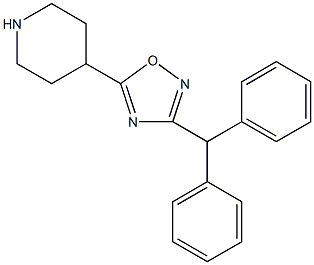 4-(3-BENZHYDRYL-1,2,4-OXADIAZOL-5-YL)PIPERIDINE CAS#: 849925-02-6