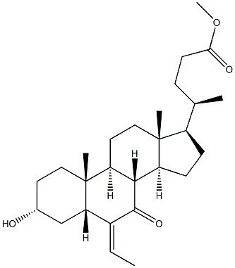 (E/Z)-3α-hydroxy-6-ethylidene-7-keto-5β-cholan-24-oic acid Methyl ester CAS#: 863239-59-2