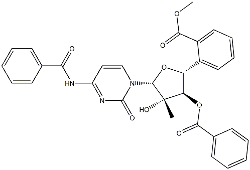 BenzaMide, N-[1-(3,5-di-O-benzoyl-2-C-Methyl-β-D-arabinofuranosyl)-1,2-dihydro-2-oxo-4-pyriMidinyl]- CAS#: 863329-62-8