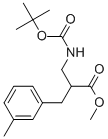 METHYL 2-N-BOC-2-AMINOMETHYL)-3-M-TOLYL-PROPIONATE CAS#: 886366-61-6