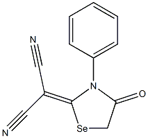 Propanedinitrile,2-(4-oxo-3-phenyl-2-selenazolidinylidene)- CAS#: 887000-70-6