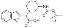 BENZOFURAN-2-YL-(3-BOC-AMINO-PIPERIDIN-1-YL)-ACETIC ACID CAS#: 885276-58-4
