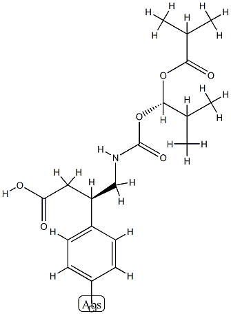 Benzenepropanoic acid, 4-chloro-b-[[[[(1S)-2-Methyl-1-(2-Methyl-1-oxopropoxy)propoxy]carbonyl ]aMino]Methyl]-, (bR)- CAS#: 847353-30-4