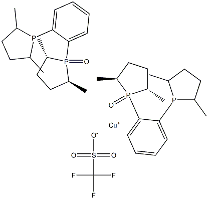 Bis{[1-(2R,5R)-2,5-dimethylphospholanyl]-[2-(2R,5R)-2,5-dimethylphospholanyl-1-oxide]benzene}copper(I) trifluoromethanesulfonate, min. 97% CAS#: 874013-62-4