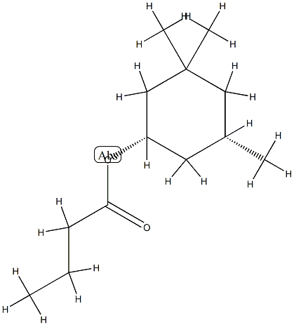 Butanoic acid, (1R,5R)-3,3,5-trimethylcyclohexyl ester, rel- (9CI) CAS#: 828912-41-0