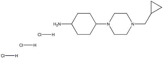 CyclohexanaMine, 4-[4-(cyclopropylMethyl)-1-piperazinyl]-, (Hydrochloride) (1:3), trans- CAS#: 882660-42-6