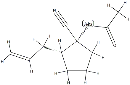 Cyclopentanecarbonitrile, 1-(acetyloxy)-2-(2-propenyl)-, (1R,2R)-rel- (9CI) CAS#: 834885-54-0