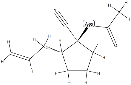 Cyclopentanecarbonitrile, 1-(acetyloxy)-2-(2-propenyl)-, (1R,2S)-rel- (9CI) CAS#: 834885-59-5