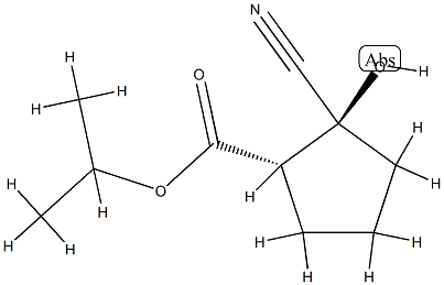Cyclopentanecarboxylic acid, 2-cyano-2-hydroxy-, 1-methylethyl ester, (1R,2R)-rel- (9CI) CAS#: 834885-93-7