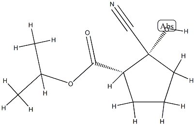 Cyclopentanecarboxylic acid, 2-cyano-2-hydroxy-, 1-methylethyl ester, (1R,2S)-rel- (9CI) CAS#: 834885-87-9