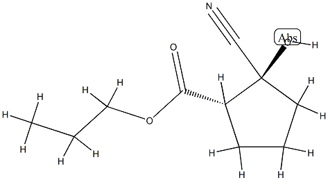 Cyclopentanecarboxylic acid, 2-cyano-2-hydroxy-, propyl ester, (1R,2R)-rel- (9CI) CAS#: 834885-92-6
