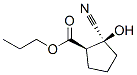 Cyclopentanecarboxylic acid, 2-cyano-2-hydroxy-, propyl ester, (1R,2S)- (9CI) CAS#: 834886-23-6