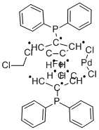 Dichloro(1,1-bis(diphenylphosphino)ferrocene)palladium(II) acetone adduct CAS#: 851232-71-8