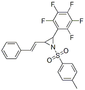 (E)-2-(PERFLUOROPHENYL)-3-STYRYL-1-TOSYLAZIRIDINE CAS#: 861437-17-4