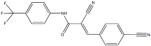 (E)-2-cyano-3-(4-cyanophenyl)-N-[4-(trifluoromethyl)phenyl]-2-propenamide CAS#: 866156-42-5