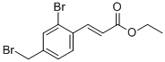 (E)-ETHYL 3-(2-BROMO-4-(BROMOMETHYL)PHENYL)ACRYLATE CAS#: 864759-54-6