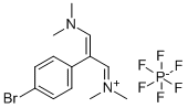 (E)-N-(2-(4-BROMOPHENYL)-3-(DIMETHYLAMINO)ALLYLIDENE)-N-METHYLMETHANAMINIUM HEXAFLUOROPHOSPHATE CAS#: 848757-79-9