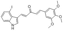 (E,E)-5-(4-IODO-3-INDOLYL)-1-(3,4,5-TRIMETHOXYPHENYL)-1,4-PENTADIEN-3-ONE CAS#: 862161-92-0
