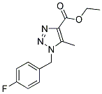 ETHYL 1-(4-FLUOROBENZYL)-5-METHYL-1H-1,2,3-TRIAZOLE-4-CARBOXYLATE CAS#: 885950-26-5