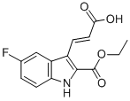 ETHYL 3-(2-CARBOXY-VINYL)-5-FLUORO-1H-INDOLE-2-CARBOXYLATE CAS#: 885273-65-4