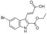 ETHYL 5-BROMO-3-(2-CARBOXY-VINYL)-1H-INDOLE-2-CARBOXYLATE CAS#: 885273-61-0
