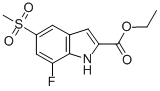 ETHYL 7-FLUORO-5-(METHYLSULFONYL)-1H-INDOLE-2-CARBOXYLATE CAS#: 849035-83-2