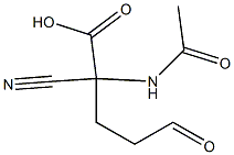 Glutaraldehydic acid, 2-acetamido-2-cyano- (5CI) CAS#: 859305-40-1