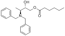 HEXANOIC ACID (2S,3S)-3-DIBENZYLAMINO-2-HYDROXYBUTYL ESTER CAS#: 871948-98-0