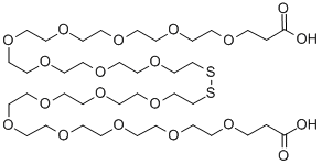 HOOC-PEG(8)-SS-PEG(8)-COOH CAS#: 873013-93-5