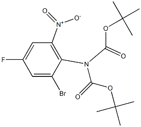 Imidodicarbonic acid, (2-bromo-4-fluoro-6-nitrophenyl)-, bis(1,1-dimethylethyl) ester CAS#: 880384-52-1