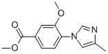METHYL 3-METHOXY-4-(4-METHYL-1-IMIDAZOLYL)BENZOATE CAS#: 870837-21-1