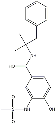 Methanesulfonamide, N-[5-[[(1,1-dimethyl-2-phenylethyl)amino]hydroxymethyl]-2-hydroxyphenyl]- CAS#: 886362-23-8